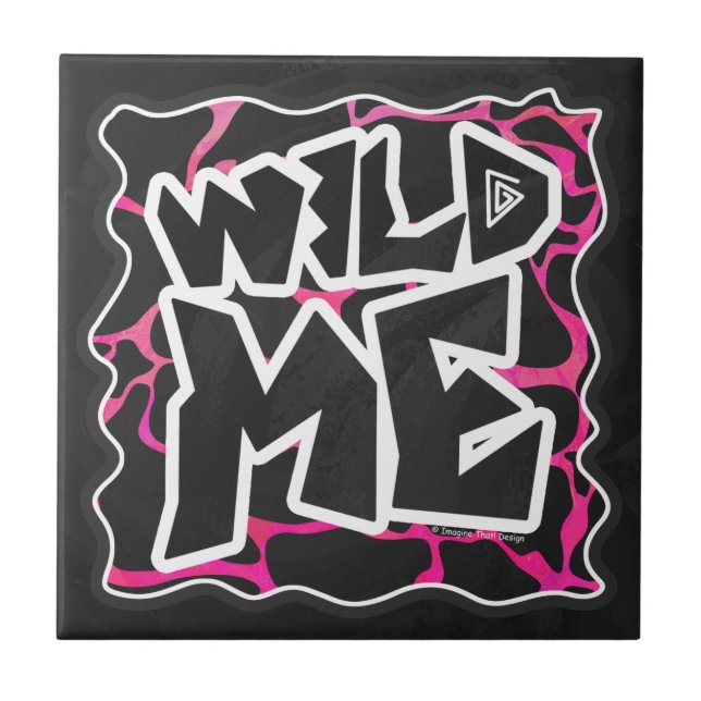 Giraffe Hot Pink e Impressão preto (Frente)