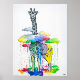 Giraffe Impressão