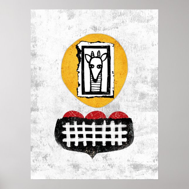 Giraffe Irá Se Você Vai Fazer Poster Wall Art (Frente)