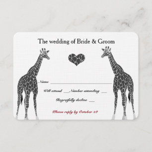 Giraffe Love RSVP