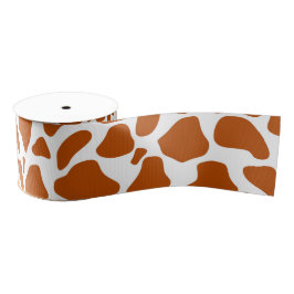 Giraffe Orange Print Decorative Ribbon