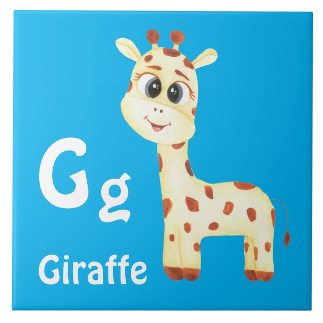 Giraffe personaliza ABC: Carta G - Adicionar seu n (Frente)