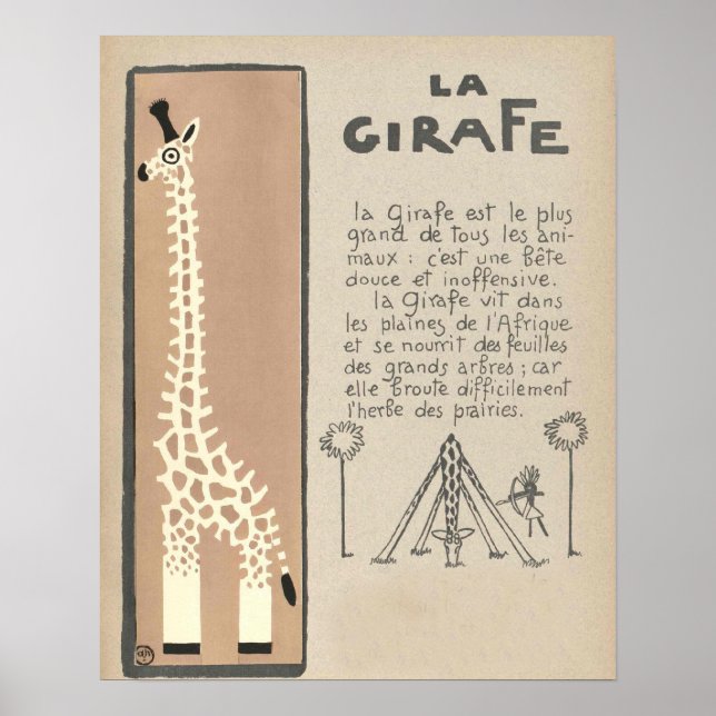 Giraffe Poster (Frente)