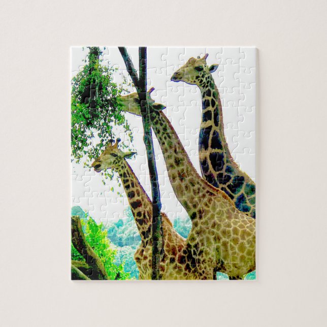 Giraffe quebra-cabeça (Vertical)