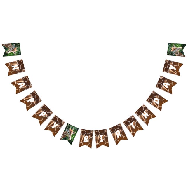 Giraffe & Skin Impressão Parabéns Bandeira (Todos)