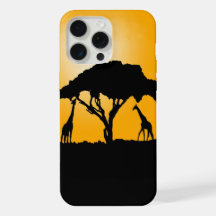 Giraffe Sunset Capa de telefone