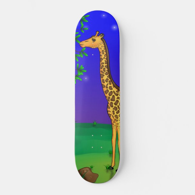 Giraffe Themed Skateboard (Frente)