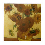 Girassóis: 1888 por Van Gogh<br><div class="desc">Posto de Vincent Van Gogh - Impressionista que pinta "Girassóis: 1888."</div>