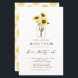 Girassóis Amarelos no Jar Bar Mitzvah Convite<br><div class="desc">Convide familiares e amigos para o seu evento com este convite personalizável de bar mitzvah. Apresenta girassóis amarelos num pote de mason. Personalize adicionando seus detalhes. Este convite para o bar de girassol mitzvah é perfeito para qualquer tema ou estação.</div>