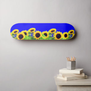 Girassóis Amarelos Skateboard