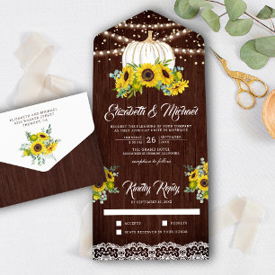 Girassóis de Madeira Rústica Casamento de Abóbora 