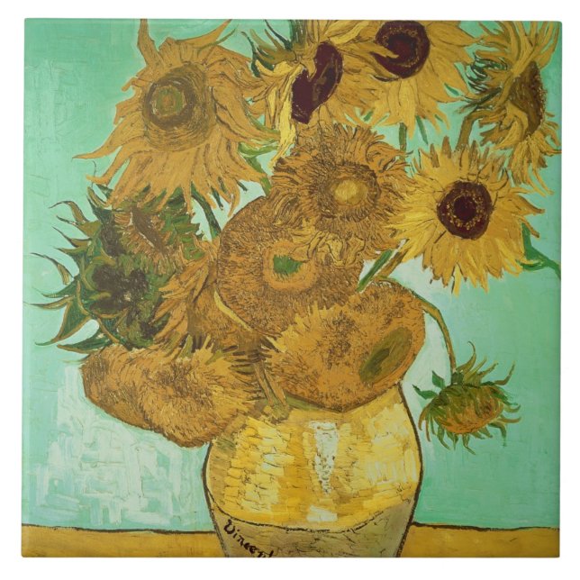 Girassóis de Vincent van Gogh |, 1888 (Frente)