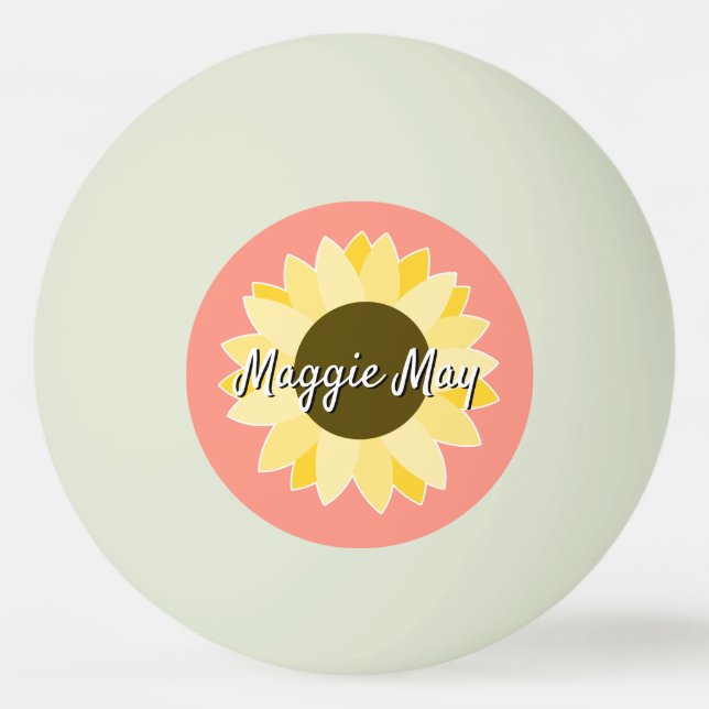 Girassóis na bola de pingue-pongue (Frente)