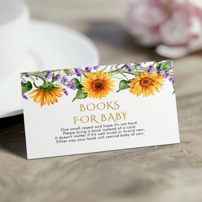 Girassóis russos e livro de Lavandas para cartão d (Criador carregado)