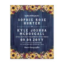 Girassóis Russos Madeira Azul 2 Em 1 Casamento Orç