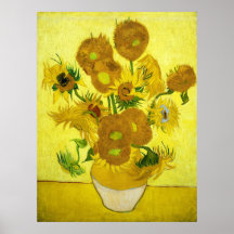 Girassóis Vincent van Gogh Poster