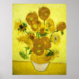 Girassóis Vincent van Gogh Poster