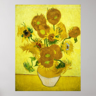 Girassóis Vincent van Gogh Poster