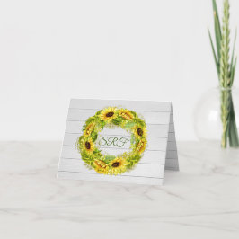 Girassol Agradecimento ou Nota em Branco