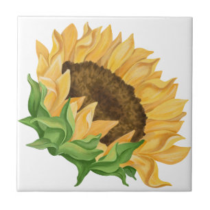 Girassol Amarelo Aquarela
