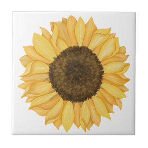 Girassol Amarelo Aquarela