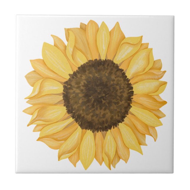 Girassol Amarelo Aquarela (Frente)