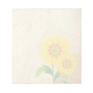 Girassol - Bloco de notas de 40 folhas de 5,5" x 6