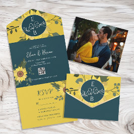 Girassol Boho Verde Casamento Foto