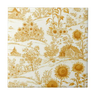 Girassol Campo Vintage Toile Amarelo (1)
