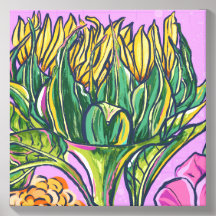 Girassol Colorido Vibrante e Ousado