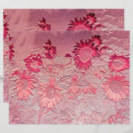 Girassol Cor de Rosa Floral Design