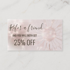 girassol de cartão de referência