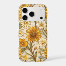 Girassol Dourado Arte Nova Vidro Pintado Floral