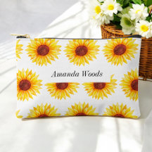 Girassol-Floral Branco Amarelo