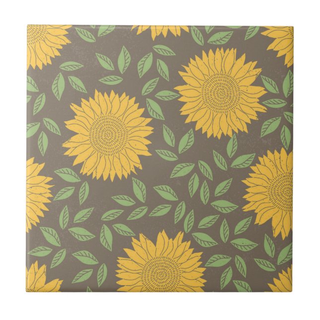 Girassol Folhas Verdes Flores Bonitas Naturais (Frente)