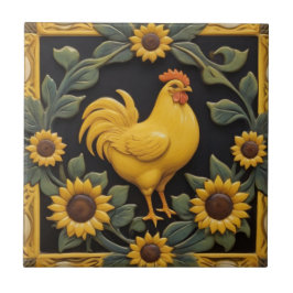 Girassol Frango - Galinha Amarela & Girassóis