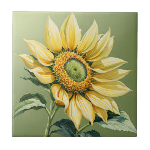 Girassol Grande em Verde