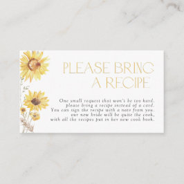 Girassol Traga Um Cartão De Recepção