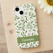 Girassol Verde Branco Nome Flor Silvestre Aquarela