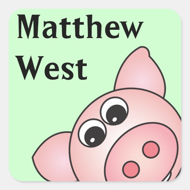 Gire os adesivos personalizados pretos (Frente)