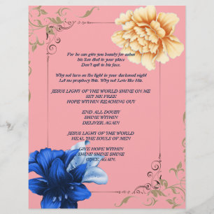 Gire sobre a luz cont. Papel personalizado