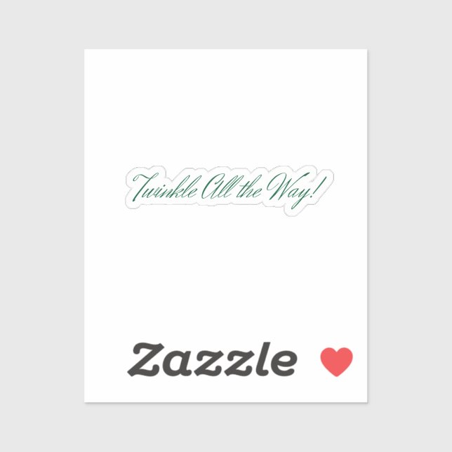 Gire todo o caminho! Adesivo de férias (Folha)