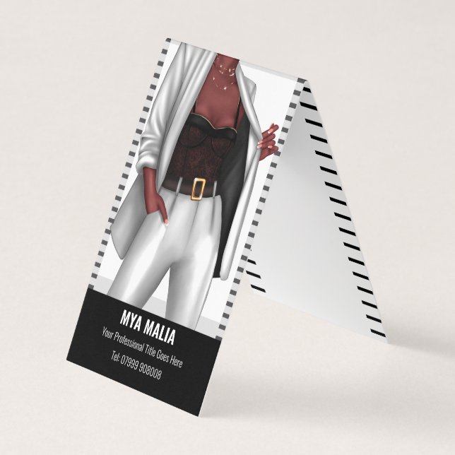 Girl Boss Cartão de visita (Frente)