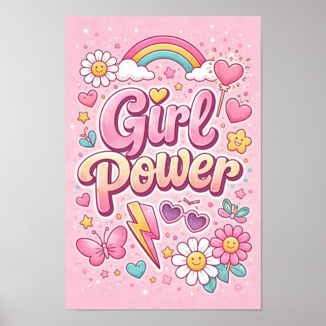 Girl Power Printable Poster (Frente)