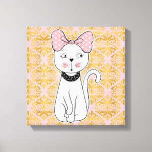 Girlie Cat Canvas