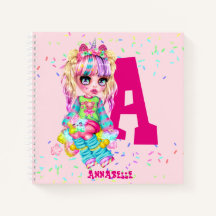 Girls Cute Unicorn Personalizadas, Chamadas Monogr