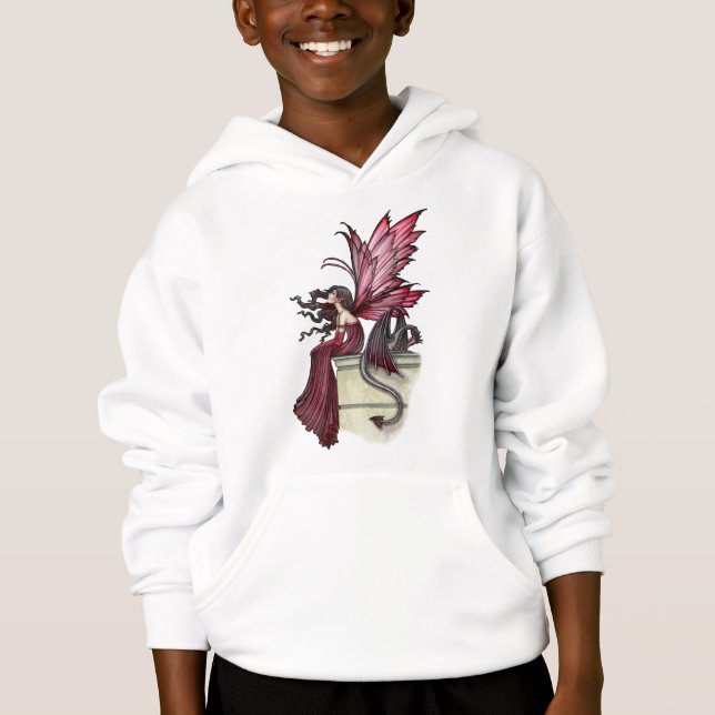 Girls Fairy Dragon Sweatshirt de Molly Harrison (Frente)