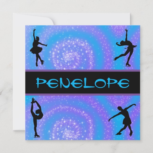 Girls Figure Skating Personalizado (Frente)