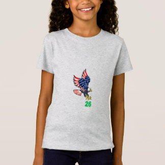 Girls' Fine Jersey T-Shirt heather TOP FLIGHT 26