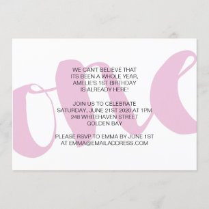 Girls First Convite de aniversário